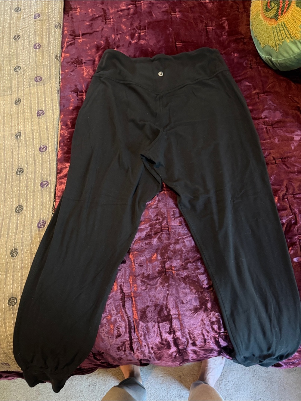 lululemon athletica Womens Black Jogger Sweatpants